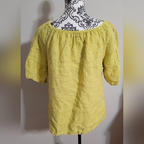 Terzo Millennio Itay made Linen top - Picture 3 of 7